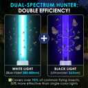 2 Pack 2G11 18W Bug Zapper Light Bulb, Dual Color 4-Pin Base Bug Light Bulbs for Mosquito Indoor Outdoor, Upgraded H Shaped UV Tube Replacement Attract Mosquitoes & Flies Effectively