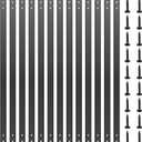 Akenow Deck Balusters, 32.25"x1" Metal Deck Spindles,26 Pack Staircase Baluster with Screws,Flat Straight Deck Railing for Wood and Composite Deck, Stylish Baluster for Outdoor Stair Deck Porch