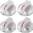 4PCS DG94-03500A/Z for Sam-Sung Knob Replacement, DG94-03500V DG94-03500W Knobs Compatible with Sam-ung Electric Range NE63T8111SS/AA NE63T8311SS/AA NE63T8751SS/AA