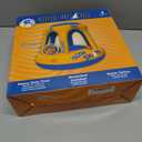 Swimming Pool Basketball Hoop Set by Hoop Shark - Orange/Blue - Inflatable Hoop with Ball - Perfect for Competitive Water Play and Trick Shots - Ultimate Summer Toy