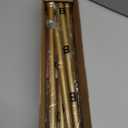 Gold Curtain Rods for Windows 28 to 60 Inch - 5/8 Black Metal Heavy Duty - Decorative Window Small Curtains Rod with Brackets for Kitchen, Bathroom, Sliding Cafe Drapery Rods Door (30-60"(1 Pack))