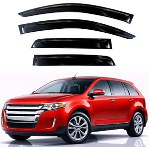 KPY Rain Guards Fit for 2007-2014 Ford Edge, Out-Channel Window Visors Vent Wind Deflectors 4PC, Car Accessories for 2007-2015 Lincoln MKX