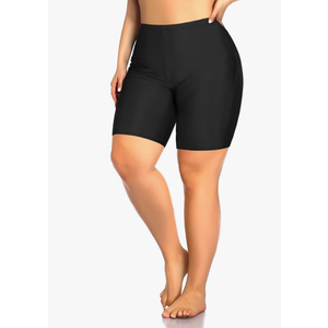 Aqua Eve Plus Size Swim Shorts Women Tummy Control Swimsuit Bottoms High Waisted Bikini Bottom, 16W