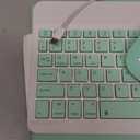 AnMengXinLing Keyboard Case for iPad Air 11 inch (M3 2025/M2 2024) with Mouse, Case for iPad Air 5th/4th Gen with Keyboard Cover with Pencil Holder, Green