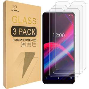 Mr.Shield [3-Pack] Designed For T-Mobile REVVL 4 [Tempered Glass] [Japan Glass with 9H Hardness] Screen Protector with Lifetime Replacement