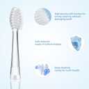 Kids Toothbrush Replacement Heads Compatible with Seago SG-513/SG-977/EK6, Compatible with Dada-Tech-BB1/977/K6,Compatible with Brush-Baby WildOnes/KIDZSONIC(18-36 Month)