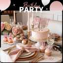 30th Birthday Decorations for Women, 54pcs Happy 30th Birthday Crown and Sash, Black Rose Gold Banner Backdrop Balloons Hanging Swirls Paper Fans, 30 Years Old Birthday Party Supplies Kit