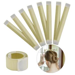 Magic Hair Bun Makers (4 Pieces) - Professional Ballet Bun Shaper Tool for Kids and Adults, Easy Donut Hair Styling Accessory (Blonde)