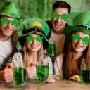 MGparty St. Patrick's Day Shamrock Glasses Irish Lucky Green Clover Sunglasses Saint Patricks Accessories Party Favor