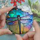 2 x Dragonfly Christmas Ornaments - Home Decor and Tree Decorations - Gifts for Dragonfly Lovers