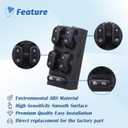 Power Window Control Switch Master Door Button Compatible with 2003-2008 Ford Crown Victoria/F150/Expedition, 06-08 Lincoln Mark LT, 03-08 Mercury Grand Marquis/Marauder Replace OEM 5L1Z14529AA