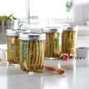 Ball Mason Wide Mouth Jars with Lids and Bands, Set of 4, Two 32oz + Two 16oz Jars (Bundle Pack)
