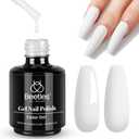 Beetles White Gel Nail Polish,15ml Fall Soak Off UV Gel Polish French Nail Art Manicure Salon DIY Design at Home Gift for Women