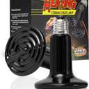 100W Ceramic Heat Emitter, 2 Pack Reptile Heat Bulbs, Ceramic Heat Lamp for Reptiles, Amphibian, Chicken, Dog, Cat, Snake, Chicken