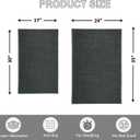 Maximum Non-Slip Indoor Door Mat, Long-Lasting, Soft & True Color with Rubber Backing, Washable & Stain-Resistant Entryway Mats with Powerful Dirt Trapper for Various Entrance, 17''x29'', Gray