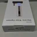 Secura Electric Wine Opener, Automatic Electric Wine Bottle Corkscrew Opener with Foil Cutter, Rechargeable (Stainless Steel)