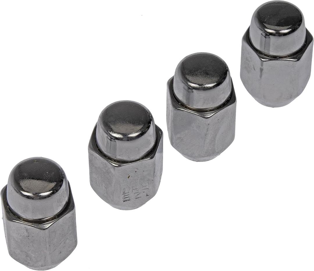 Dorman 711-401 Wheel Nut Chrome Acorn 2-Pc M12-1.25 Compatible with Select Nissan Models, 4 Pack