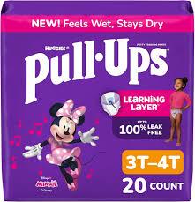 PullUps Girls' Potty Training Pants, Size 3T4T Training Underwear (3240 lbs), 20 Count