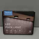 Radar Motion Sensor Puck Lights with Remote, 2400mAh Rechargeable Wireless Under Cabinet Lighting for Kitchen, 4 Packs, 3CCT