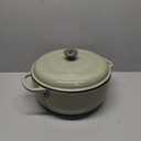 Lodge 7.5 Quart Enameled Cast Iron Dutch Oven with Lid  Dual Handles  Oven Safe up to 500 F or on Stovetop - Use to Marinate, Cook, Bake, Refrigerate and Serve  Desert Sage