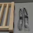 YOCAN Paint-Free Wooden Freestanding Dog Gates for The House,Doorways, Stairs,Wood Dog Fences Indoor Pet Gate,Step Over Fence-3 Panels L:69" H:16.9"