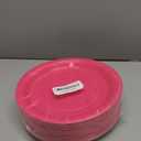 Breroa 72 Pieces 9 Inch Hot Pink Paper Plates Disposable Heavy Duty Paper Plates Decorative Dinner Dessert Plate Bulk for Parties, Holidays, Picnics