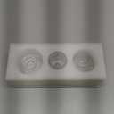 Double Sided Vintage Ribbed Taper Glass Candle Holders, Tea Candle Holder for Table Centerpieces, Wedding Decorations and Dinner Parties (Clear, 3 PCS)