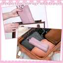 Hair Tools Organizer Bag - Heat Resistant Bag for Hair Tools, Curling Iron Holder, Hairs Accessories Organizer, Pink Travel Pouch