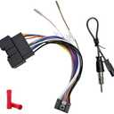 Aftermarket Radio Wiring Adapter Compatible with Ford 2011-2020, 16Pin Android Car Stereo Harness with Antenna Adapter Reverse, Fits for F-150 F-250 F-350 F-450 F-550 Edge Mustang Transit, DC 12V Only