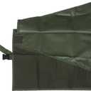 BULL TOOLS Tool Roll Organizer with 11 Pockets for Wrenches, Metric & SAE Durable Cotton Duck Canvas, Roll-Up Tool Pouch for Mechanics, DIYers, & Electricians (Tools Not Included) (Green)