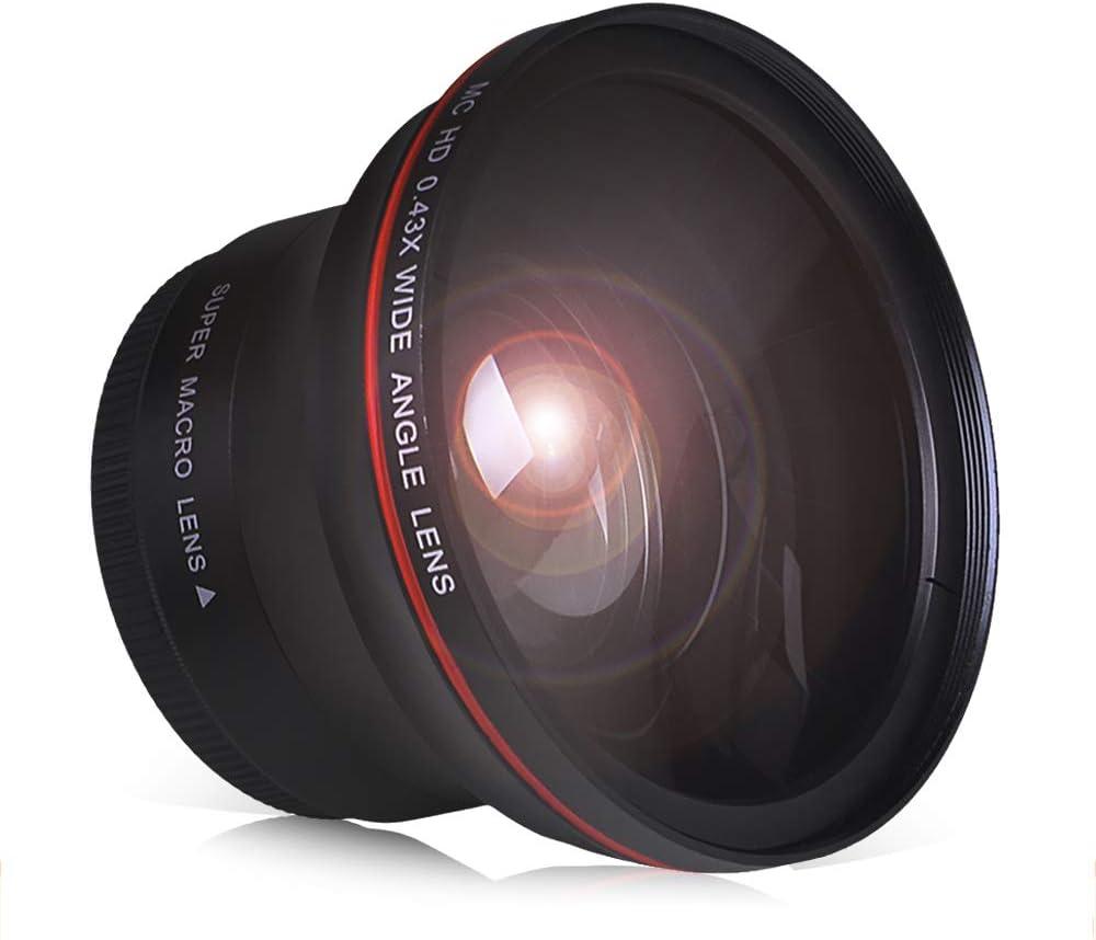 52MM 0.43x Professional HD Wide Angle Lens with Macro Portion for Nikon D7100 D7000 D5500 D5300 D5200 D5100 D3300 D3200 D3100 DSLR Cameras