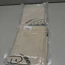 2 x 2 Pack Linen Bread Bag for Homemade Bread Container - Plastic Lined, 19.7 x 13.7 Inch Unbleached & Reusable Bread Storage for Bakery Baguette Picnic Wedding Wrapping Camping