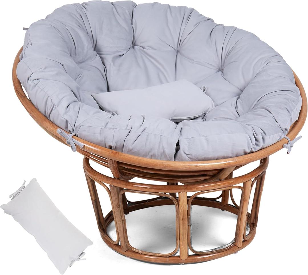 Disker Papasan Chair Cushion - 52 inch - Without Chair (Brown)