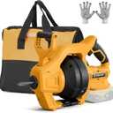 Cordless Drain Auger Compatible with Dewalt 20V Battery, Auto-Feed Plumbing Drain Snake with 23.62FT Replaceable Cable, Drain Clog Cleaner Tool for Sink, Toilet, Bathtub, Sewer (Battery Not Included)