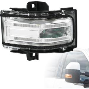 Door Tow Mirror Turn Signal LED Lights Passenger Right Side Replacement for F150 F250 F350 F450 F550 2015-2024, Replace FL34-13B381-CC
