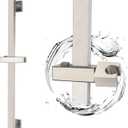 Bathroom Shower Slide Bar with 360 Adjustable Handheld Shower Head Holder Wall Mount Shower Bar SUS 304 Stainless Steel, Brushed Nickel