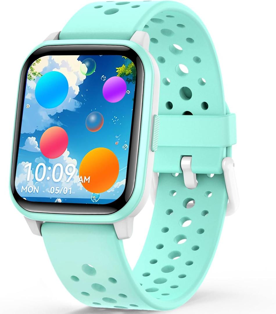 Kids Smart Watch Girls Boys, SmartWatch for Kids Smart Watch Gifts for 4-16 Years Old with Sleep Mode 19 Sports Mode Pedometer Birthday Gift for Boys Girls (Green)