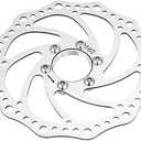 160mm Disc Brake Rotor with 6 Bolts,Stainless Steel Bicycle Rotors for Road Bike, Mountain Bike, MTB, BMX, Set of 2