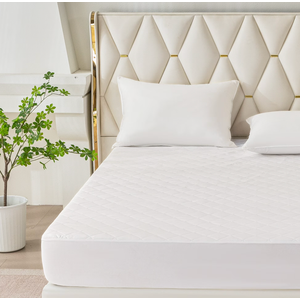 Serta 5-in-1 Ultimate Quilted Comfort & Protection Mattress Pad, White, Queen