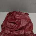 Popilush Leather Bodysuit for Women Going Out Tops Body Shaper Tummy Control Shapewear Mock Neck Tops Leather Corset, Red,  XL