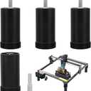 BENECREAT 4Pcs Laser Engraver Raiser, Laser Cutter and Engraver Machine, Laser Engraving Machine Riser for Most Laser Engraver, Increase 56.5mm (2.2 inch)
