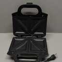 T-fal Compact Sandwich Maker, Stainless Steel, Easy to Clean, Indicator Lights, Cool Touch Handle, Grilled Cheese, Panini, 625 Watts, Black