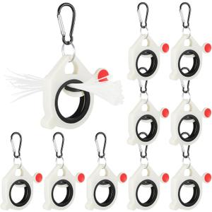 Geelin 10 Pcs Zip Tie Holder Light Plastic Cable Tie Organizer for Efficient Management Reusable Tool for Easy Organization (White)