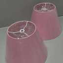 GOSO Pink Lamp Shades Set of 2 Small Drum,5"96.4 IN Spider for Table Lamps Wall Lamps,Natural Faux Silk Fabric Barrel & Bell Modern Lamp Shade Replacement-No Assembly Required (Small Drum-5*9*6.4 IN-2 pack, Pink-Natural faux silk)