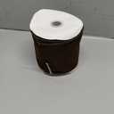 Meseey Velvet Wired Edge Ribbon, 4 Inch Width, Christmas Gift Wrapping Ribbon, Waterproof for Wreath DIY Crafts (Brown, 10 Yards)