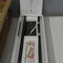 LED Wall Sconce Set of 2 Black Remote Modern LED Vanity Lights Set of 2 Indoor Wall Light Fixtures for Living Room, Dimmable Wall Sconce for Bedside Bedroom Bathroom, 23.6inch 2 Pack