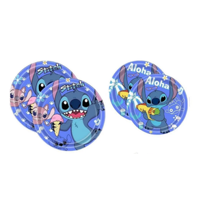 New Stitch Party Supplies,Birthday Decorations Set Include Banner, Balloons, Stickers, Hanging Swirls, Cake Cupcake Toppers, Tablecloth for Boys Girls Stitch Theme Party (Style 2)