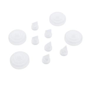 Duckbill Valves and Silicone Diaphragms Set for M5 Breastpump, Prevents Backflow, 6pcs Valves, 4pcs Membrane, Food Grade Silicone