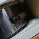 Hamilton Beach Portable 6 Quart Set & Forget Digital Programmable Slow Cooker with Lid Lock, Temperature Probe, Dishwasher Safe Crock & Lid, Black Stainless (33866)