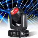 Moving Head Light 150W Stage Lights 8 Gobos 8 Colors 12 Channels Beam Spotlights 18-Face Prism DMX 512 with Sound-Activated for Party Event Wedding DJ Lighting (1)